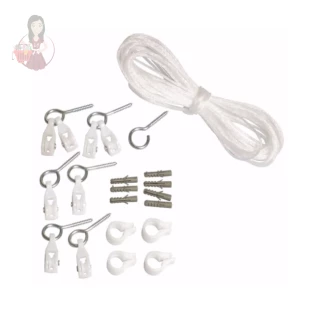 Kit De Reposição De Varal De Teto C/corda reparo