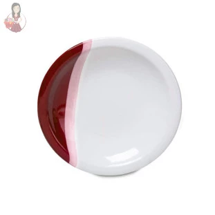 Prato Fundo Brasilia Vermelho Atual 22cm