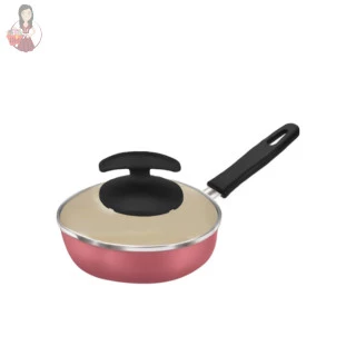 Frigideira Ovos Antiaderente Alumínio C/tampa Premium 12 Cm