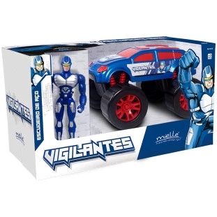 Carro Com Boneco Articulado Soldado de Ferro Mielle