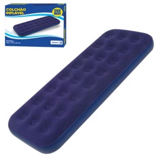 Colchão Inflável Sun Way Solteiro 191x73x22cm Ar Resistente 