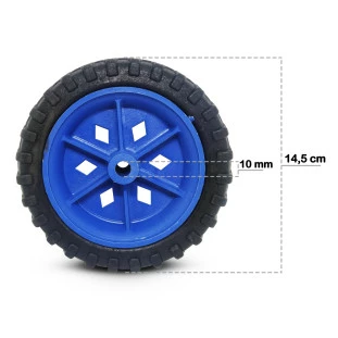 2 Roda P/carrinho De Mercado/ Feira/ Cortador Grama100kilos