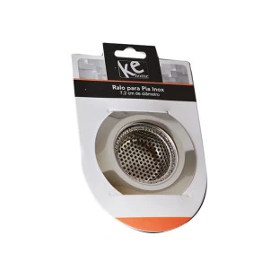 Ralo Para Pia Pequeno Com Borda De Inox 7,2cm