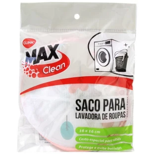 Saco Para Lavadora Roupas Poliéster 16x16cm