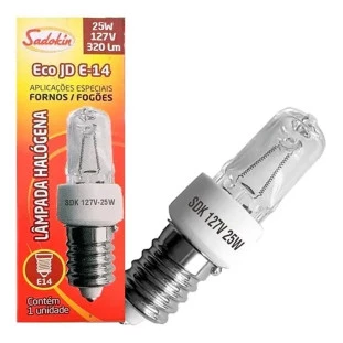 Lâmpada Halógena Eco JD E-14 para Fornos e Fogões 127V-14_para_Fornos_e_Fogoes_127V.jpg
