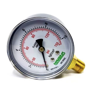 Manômetro Medidor De Pressão Do Gás 10Kg x 140PSI