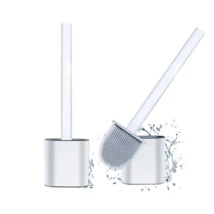 Escova De Silicone Vaso Sanitário Base Para Banheiro Privada