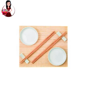 Kit Sushi E Molheira Bambu Pauzinho Comida Japonesa