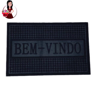 Tapete Capacho Para Portas Bem Vindo Antiderrapante Cores