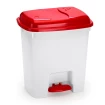 Lixeira Plástica Com Pedal 14 Litros Retangular Multiuso 
