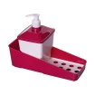Conjunto para Porta Detergente e Esponja em Plástico 