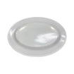 Travessa Bandeja Rasa De Melamina Branca Oval 35 cm sakes