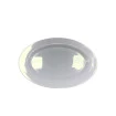 Travessa Bandeja Rasa De Melamina Branca Oval 35 cm sakes