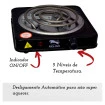 Fogareiro Elétrico Grande 1Boca Portátil 1000w Camping