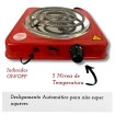 Fogareiro Elétrico Grande 1Boca Portátil 1000w Camping