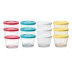 Tigela Bowl Americano De Vidro C/ Tampa Plástica 350ml Nadir