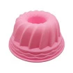 Forma Assadeira De Silicone Redonda Furo Bolo Pudim Torta