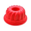 Forma Assadeira De Silicone Redonda Furo Bolo Pudim Torta