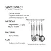 Suporte P/ Pendurar Talheres Cook Home 11 Arthi Aço Cromado