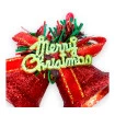 Sino Merry Glitter Com 2pçs Natalino Decoração Enfeite Natal