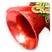Sino Merry Glitter Com 2pçs Natalino Decoração Enfeite Natal