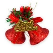 Sino Merry Glitter Com 2pçs Natalino Decoração Enfeite Natal