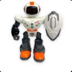 Brinquedo kids Buddy Robot Plast Gira 360 C/ Som e Luz