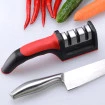 Amolador de Facas Afiador Linha Profissional 3 Funções Aço Inox