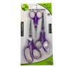 Kit 3 Tesouras Coloridas Multiuso 5"/ 7"/ 7,5" Para Cozinha
