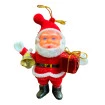 Boneco Papai Noel Veludo Vermelho Enfeite De Natal 12,5cm