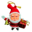Boneco Papai Noel Veludo Vermelho Enfeite De Natal 12,5cm