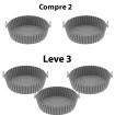 Forma Para Air Fryer Compre 2 Leve 3 Redonda 20cm Lavavél 