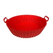 Forma Silicone Para Air Fryer Antiaderente 20cm Redonda 