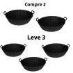 Forma Para Air Fryer Compre 2 Leve 3 Redonda 20cm Lavavél 