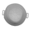 Forma Silicone Para Air Fryer Antiaderente 20cm Redonda 
