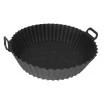 Forma Silicone Para Air Fryer Antiaderente 20cm Redonda 