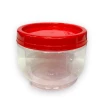 Pote Organizador Gira e Trava 530ml Com Tampa Colorida 
