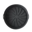 Forma De Silicone Air Fryer Redonda Alça Reutilizável 19cm