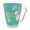 Caneca Plástico Feliz Páscoa 430ml Presente Lembrancinha