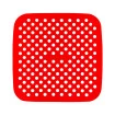 Tapete Quadrada Silicone Para Air Fryer 18,5cm Reutilizável