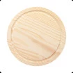 Tabua de madeira Redonda 24cm Para Cozinha Corte Churrasco