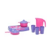 Brinquedo Kit P/cozinha Big Chef C/fogão Panela Jarra Copos