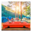 Fogão Fogareiro a Gás 2 bocas para Camping Portátil+ Registro 