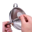 Funil em Aço Inox da Kehome com Peneira Removível 15cm