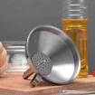 Funil em Aço Inox da Kehome com Peneira Removível 15cm