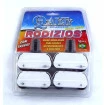 Jogo 4 Pés Rodizios para Fogão e Geladeira Extra Forte