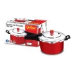 Panela de Pressão Fechamento Externo Antiaderente 7,5 Litros Red