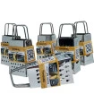 Kit Com 6 Mini Ralador 4 Faces Aço Inox Original