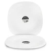 Kit 6 Pratos Raso Quadrado Original Line 29,2cm.