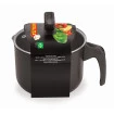 Leiteira Antiaderente Nº14 com Tampa Vidro Black 1,5 Litros